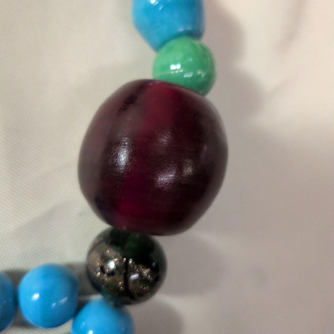 アイヌ　タマサイ　首飾り　とんぼ玉　ガラス玉