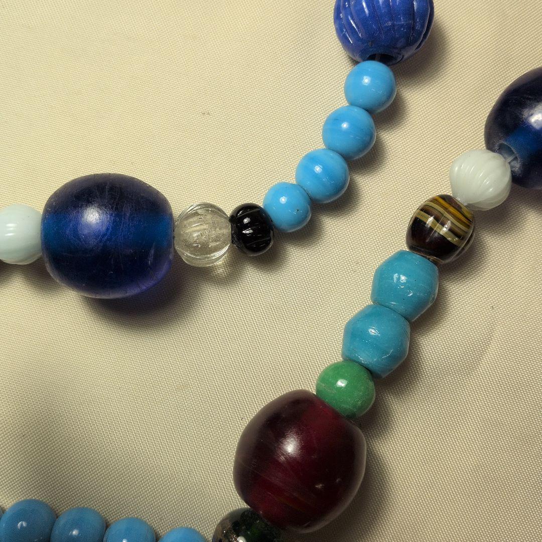 アイヌ　タマサイ　首飾り　とんぼ玉　ガラス玉