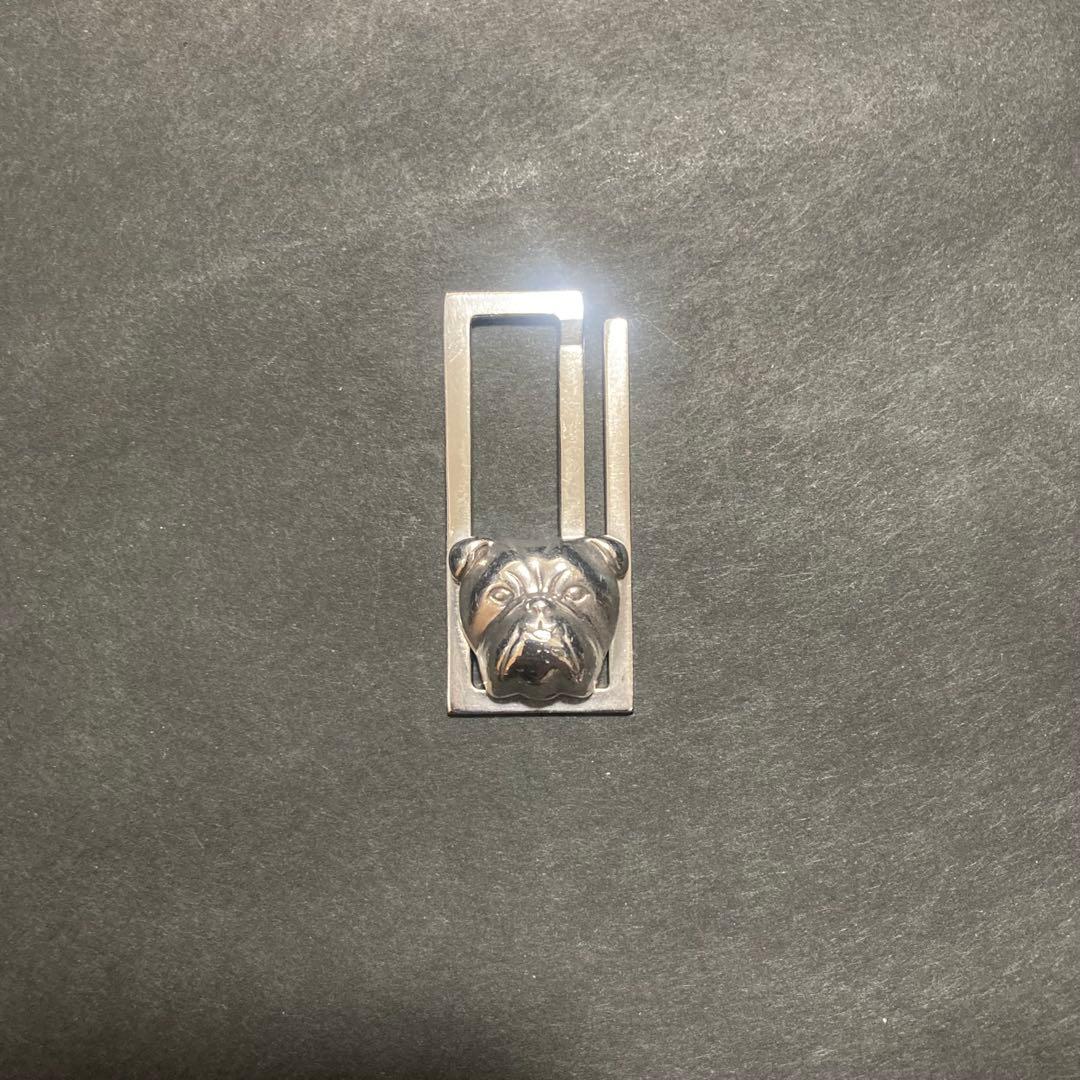 DUNHILL ブルドッグデザイン マネークリップ　シルバー925