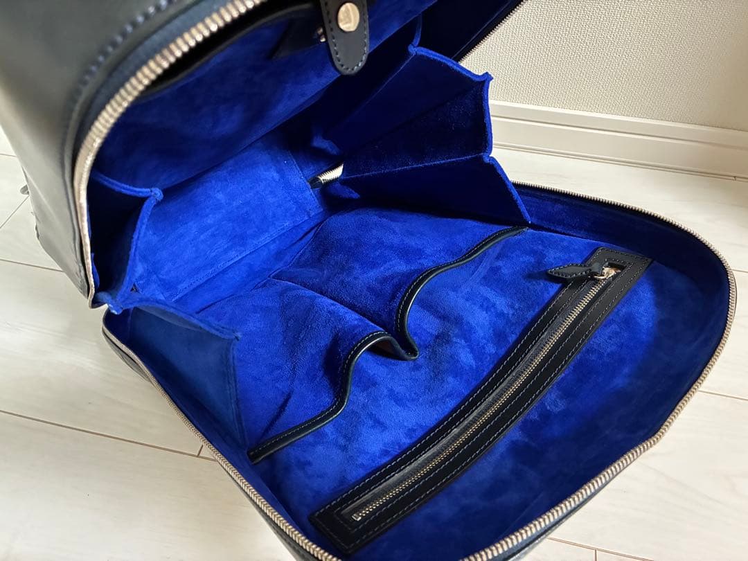 セール 万双 双鞣和地 ビジネスリュック ネイビー