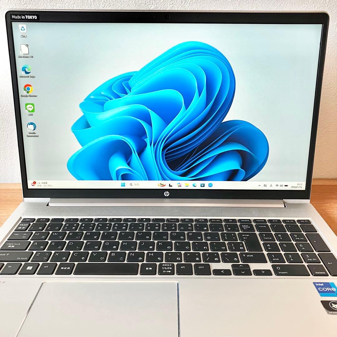 【第12世代i7】HP/16GB/Win11/ノートパソコン/SSD/512GB