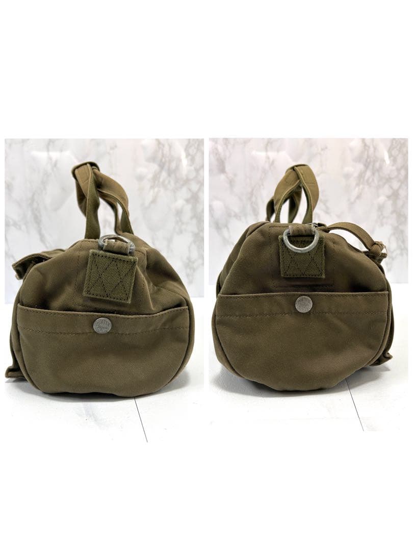 y2k PORTER ラブ&ピース 2way ミニボストンバッグ カーキ