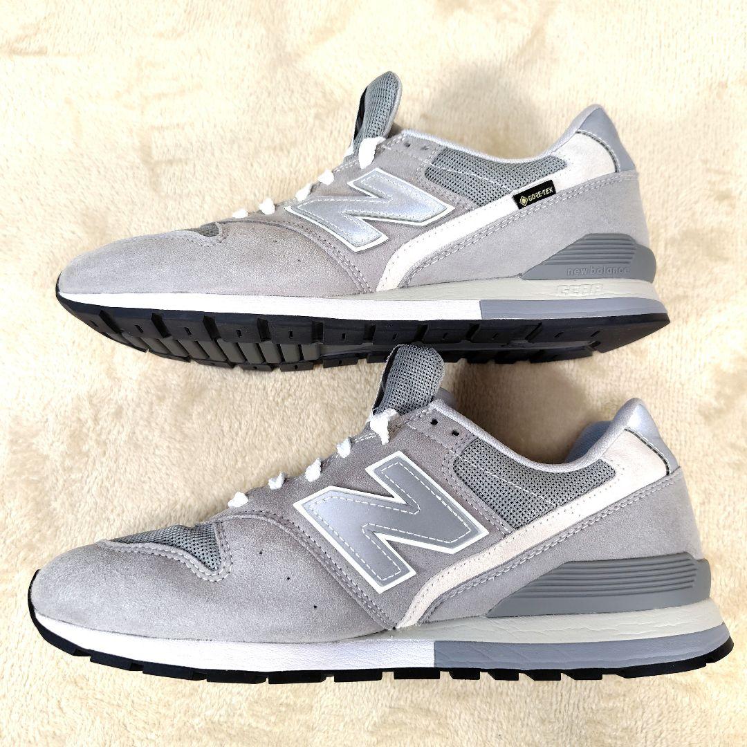 極美品 ニューバランス ゴアテックス スニーカー CM996XB2 グレー 27