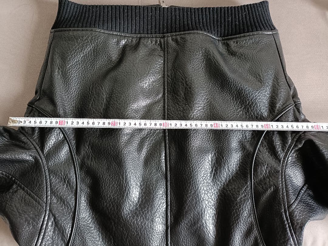 ZARA 黒 フェイクレザー パフジャケット　M