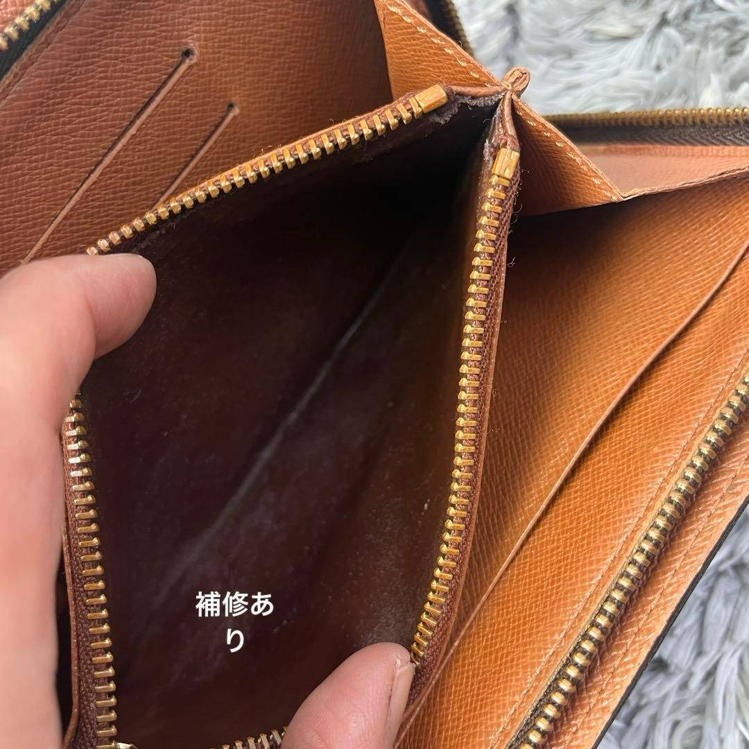 ルイヴィトン　ポルトモネ　ジップ　モノグラム　長財布　ラウンドファスナー