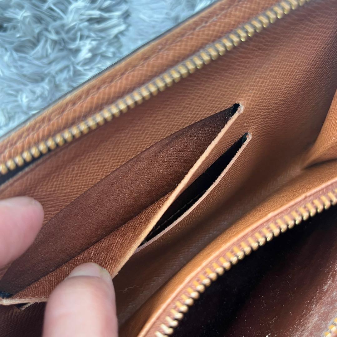 ルイヴィトン　ポルトモネ　ジップ　モノグラム　長財布　ラウンドファスナー