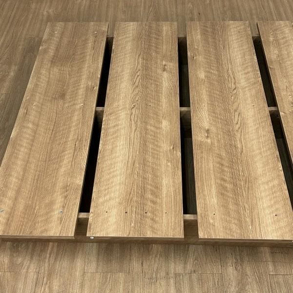 №6052【新品】重厚感たっぷりの木製ベッドフレーム【OUTLET】