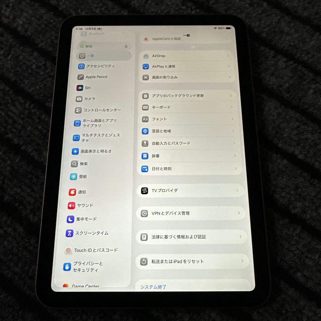 124【早い者勝ち】 iPad mini6 6世代 64GB スペースグレイ