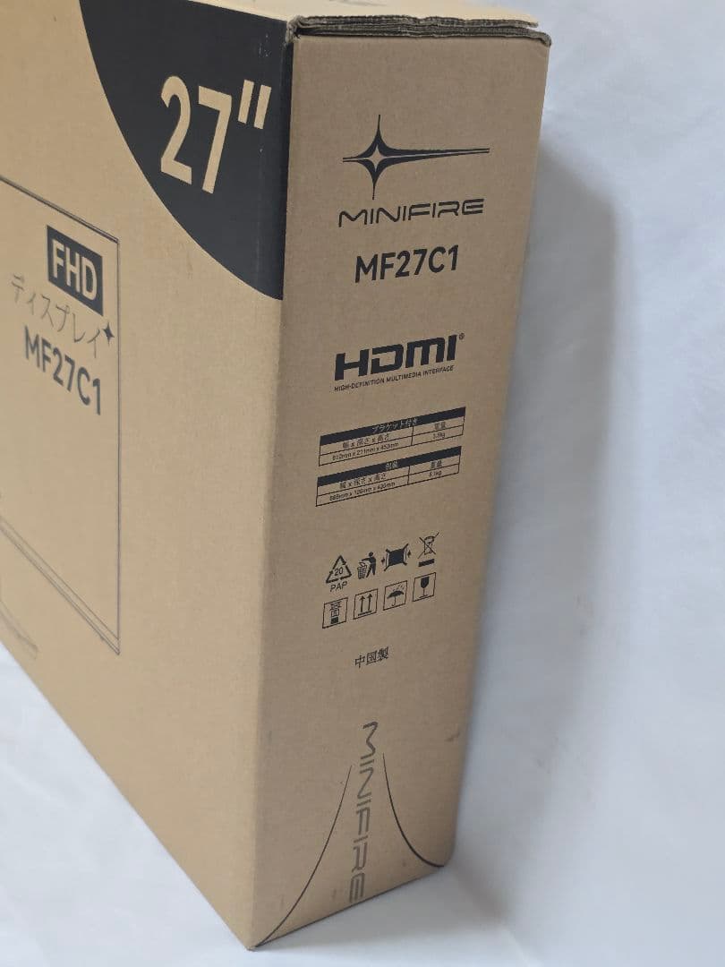 MINIFIRE MF27C1 27インチ 湾曲 モニター 100Hz タイプC