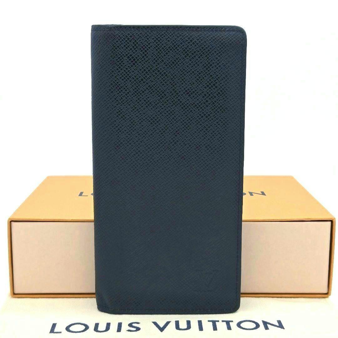 ルイヴィトン 長財布 ポルトフォイユ ブラザ タイガ ネイビー ブルーマリーヌ