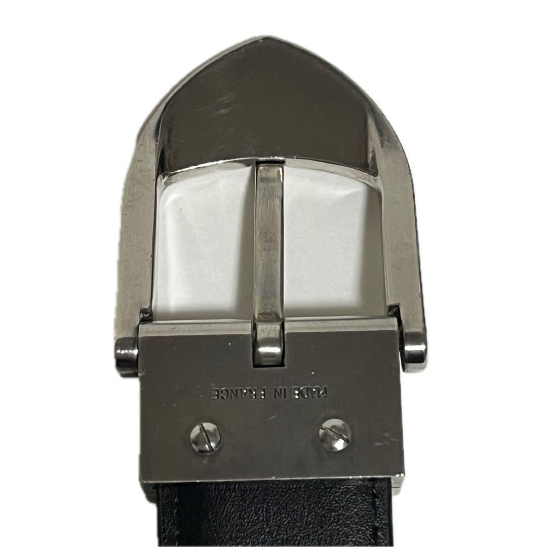 LOUIS VUITTON サンチュール ベルト レザー シルバー A963