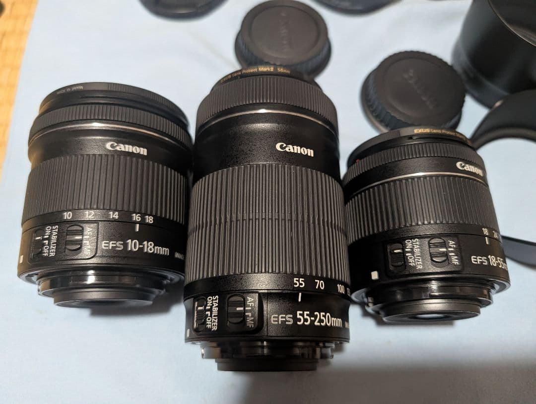 EOS Kiss X90、デジタル専用レンズ3本、320EXセット