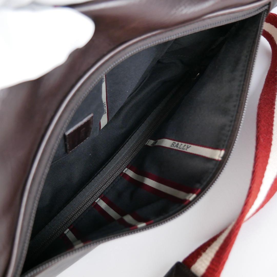 ✨美品✨Bally バリー　ボディバッグ　ロゴ　レザー　トレスポ　ブラウン