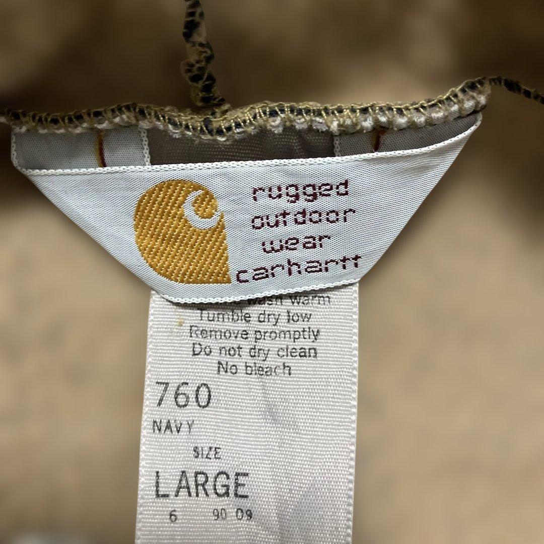 Carhartt USA製 カーハート ベロア ジップ パーカー L