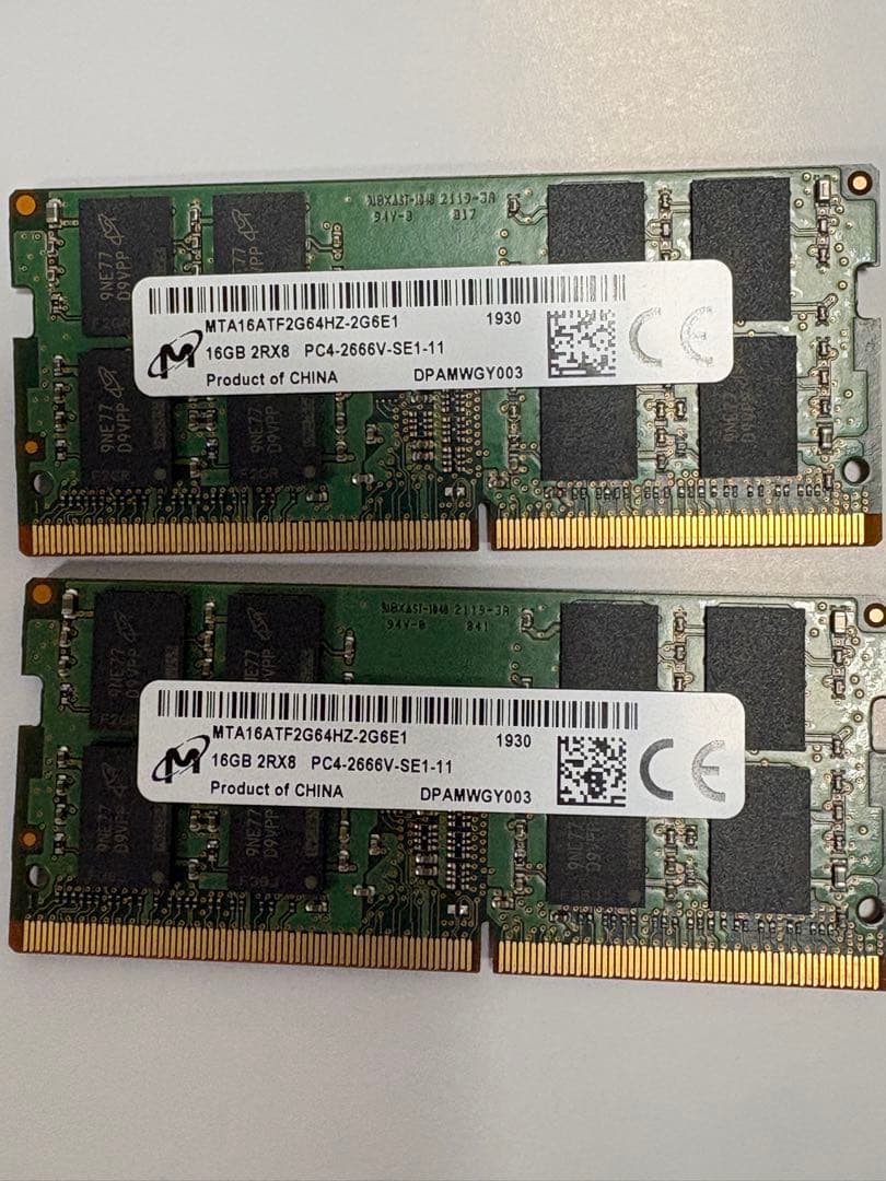 16gbメモリ2枚32gb ddr4 adtec