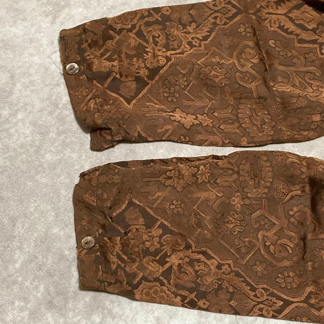 希少　ロエベ　LOEWE (40) ブラウス　トップス　総柄　シルク100%