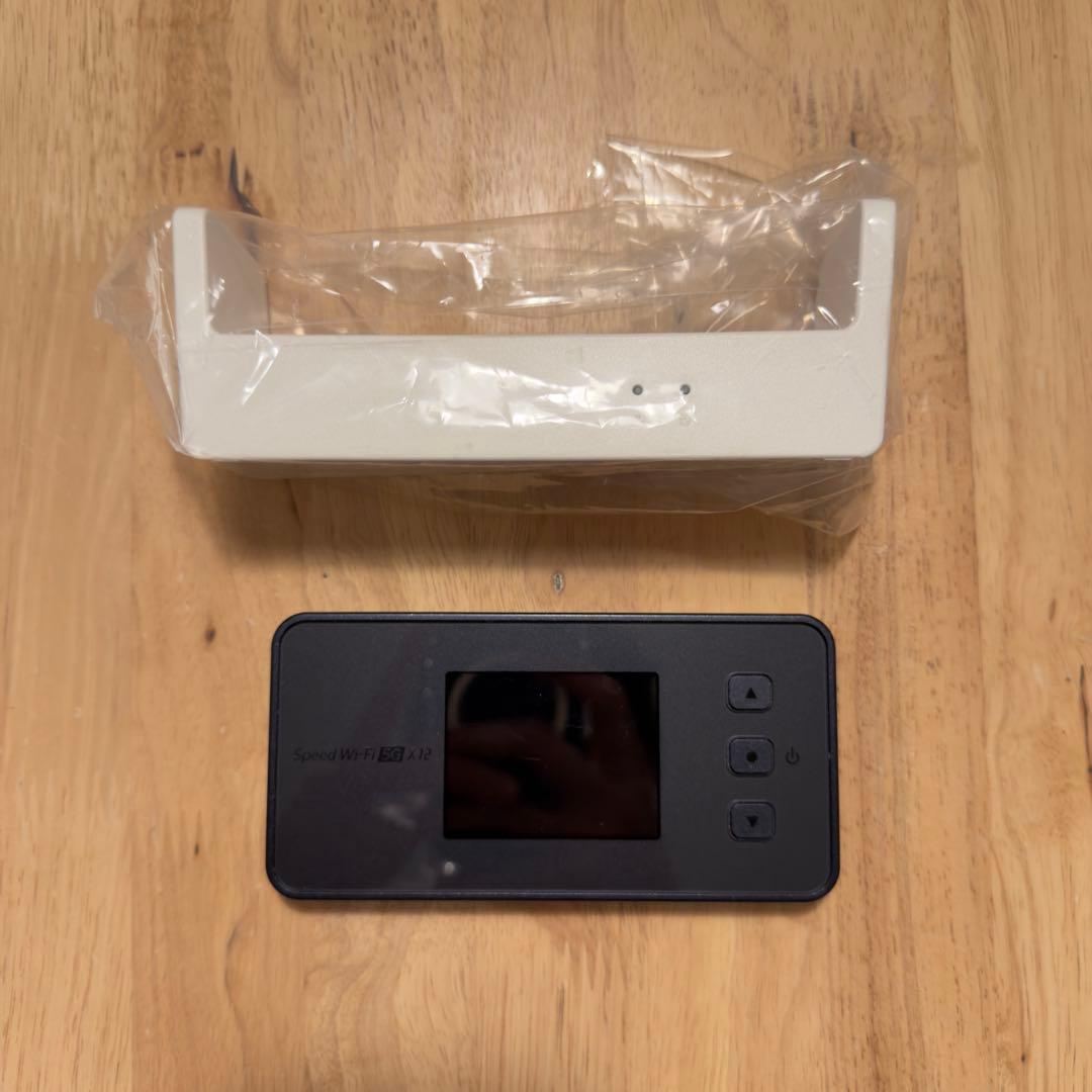 Speed Wi-Fi X12 モバイルルーター ブラック+クレードル付