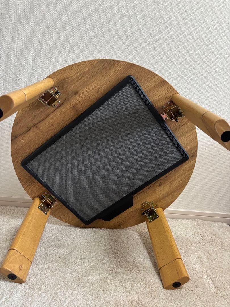 ぼん家具 円形こたつ ナチュラルウッド 直径約70cm