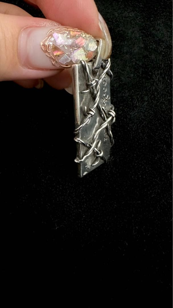 【美品】パトリックコックス/鉄格子型ペンダントヘッド