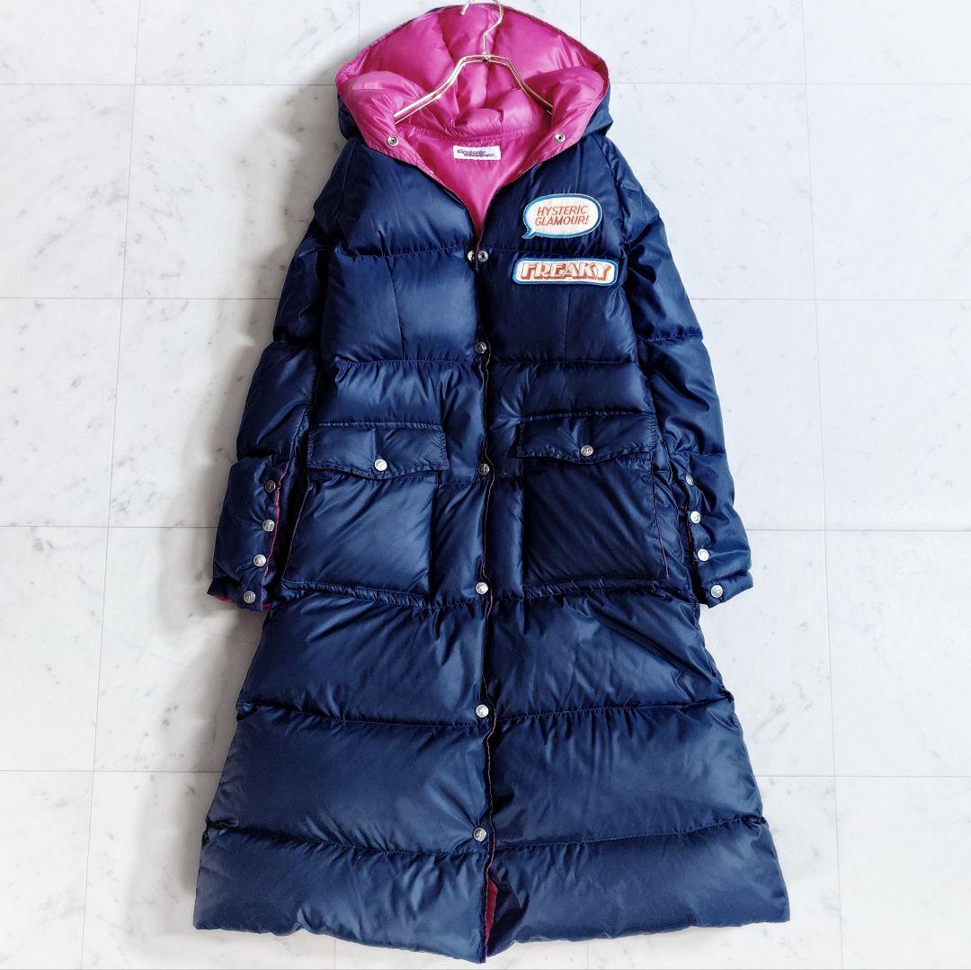 美品✨ヒステリックグラマー HYSTERIC ワッペン付 ロングダウンコート