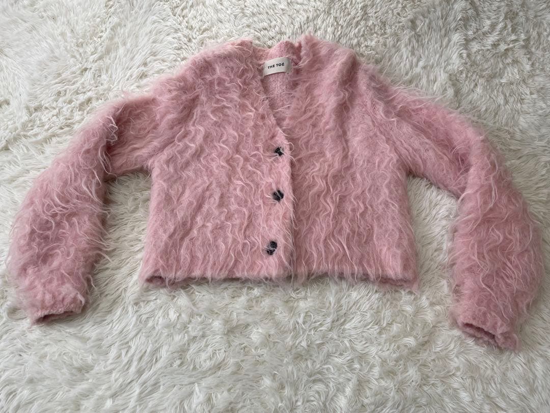 the toe シャギーカーディガン　ピンク