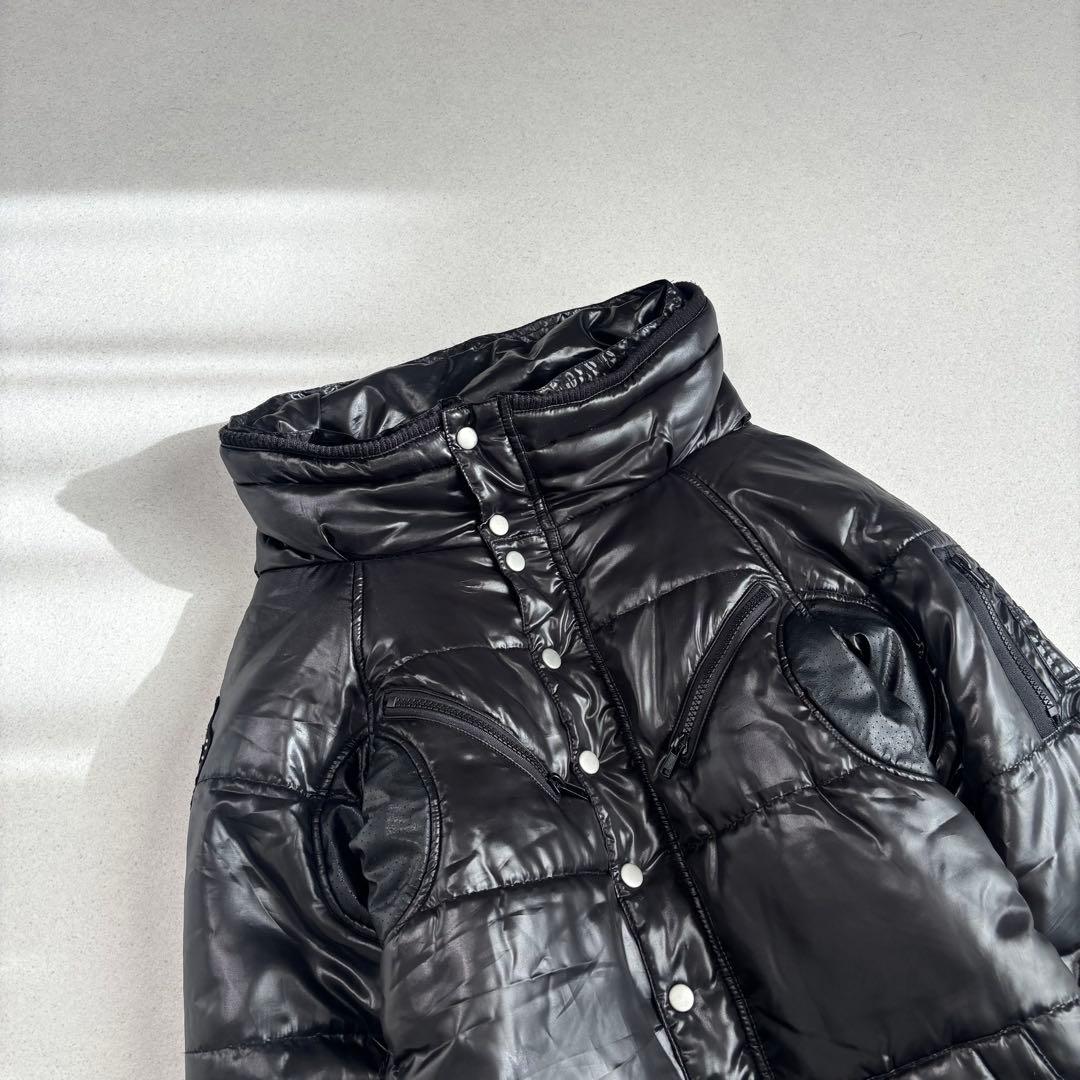 00s Y2K 平成 puff jacket bono black 短丈