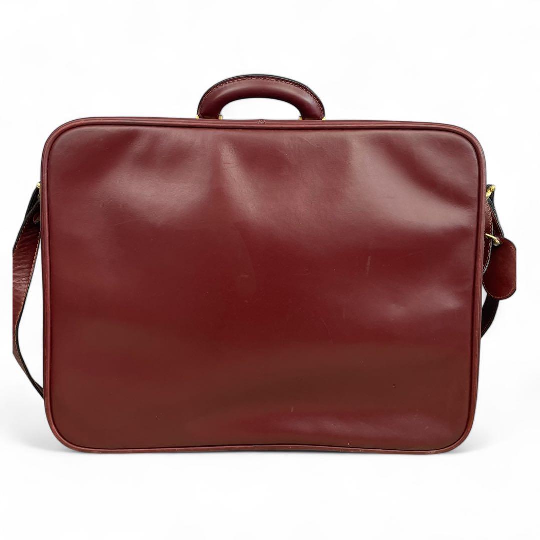 カルティエ マストライン レザー 2way トランクケース バッグ ボルドー