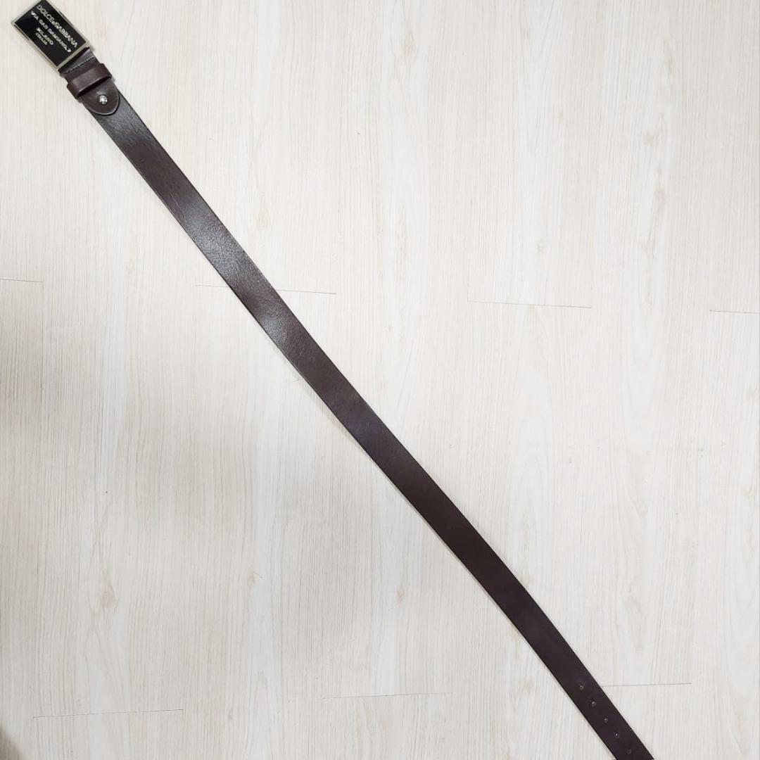 ドルチェアンドガッバーナ ベルト メンズ W95-105cm ロゴバックル 美品