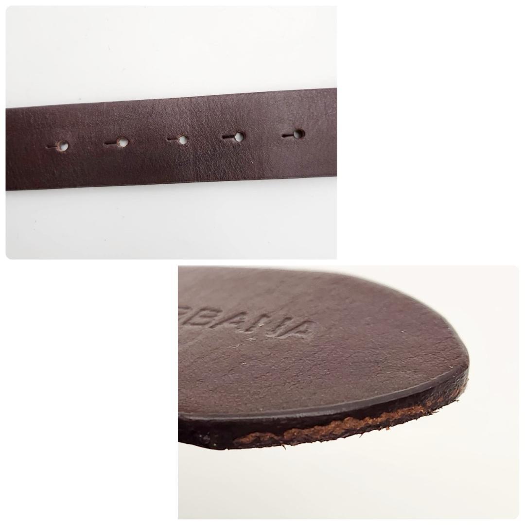 ドルチェアンドガッバーナ ベルト メンズ W95-105cm ロゴバックル 美品