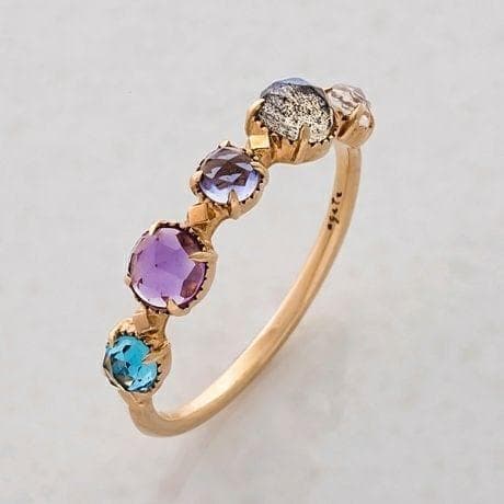 agete　K10 カラーストーン リング 13号