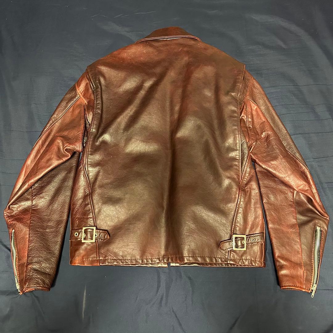 Schott 【L】642 ライダース レザージャケット 40 希少カラー 本革