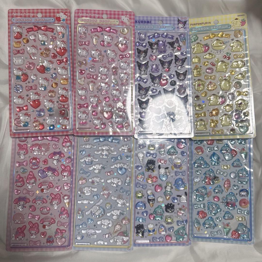 【正規品】サンリオ 第2弾 ボンボンドロップシール コンプリートセット