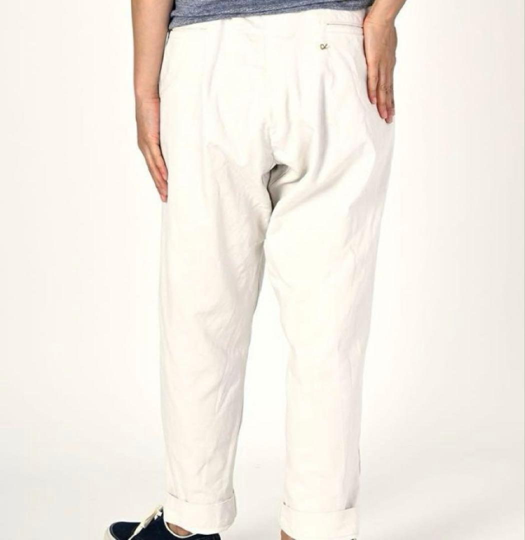 45R ポッポパンツ／ホワイト 五分づき／L （ユニセックス2）