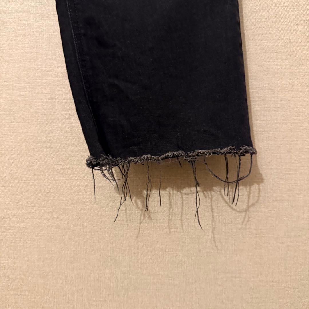 【美品】YANUK ヤヌーク ボーイズストレートデニム LEA レア ブラック