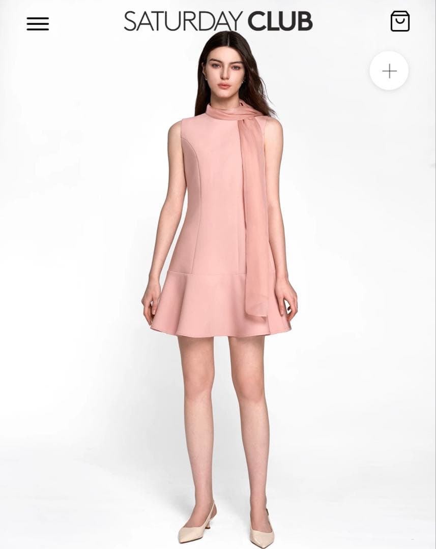 Saturday Club ノースリーブチュールツーウェイワンピース XXS