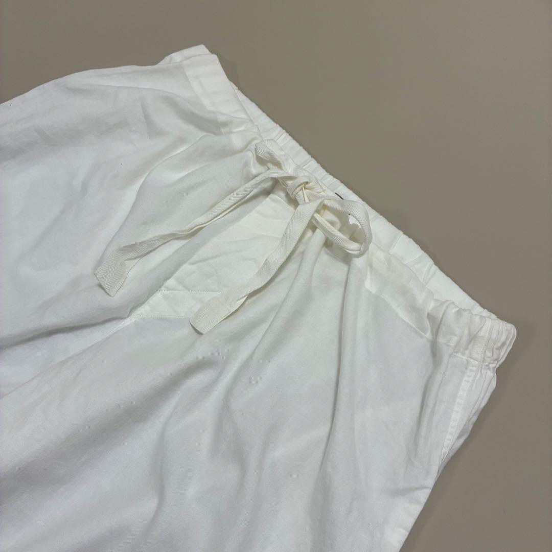 マーガレットハウエル☆ルームウェア パジャマ F ブラウス イージーパンツ 白