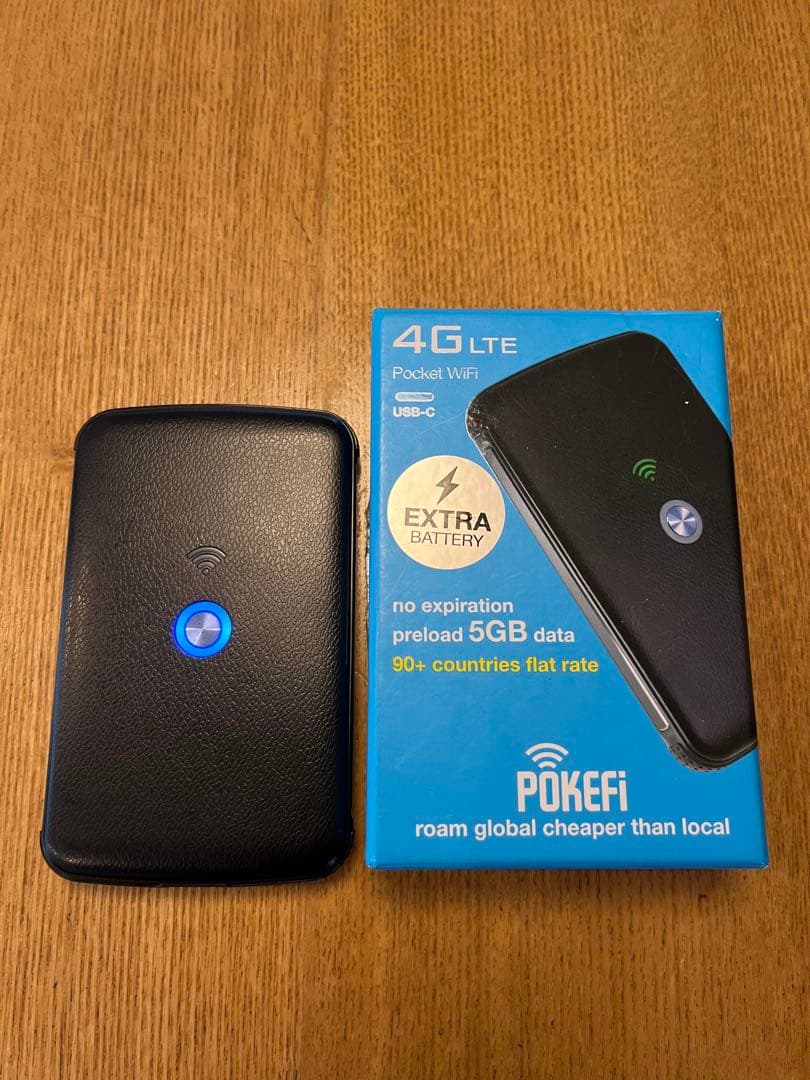【美品】POKEFi 4G LTE Pocket WiFi 予備バッテリー付