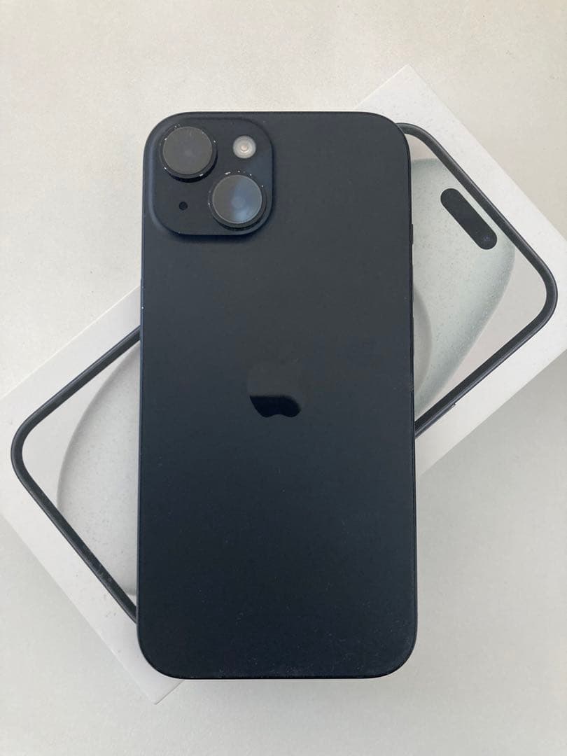 iPhone15 ブラック 256GB simフリー 箱あり