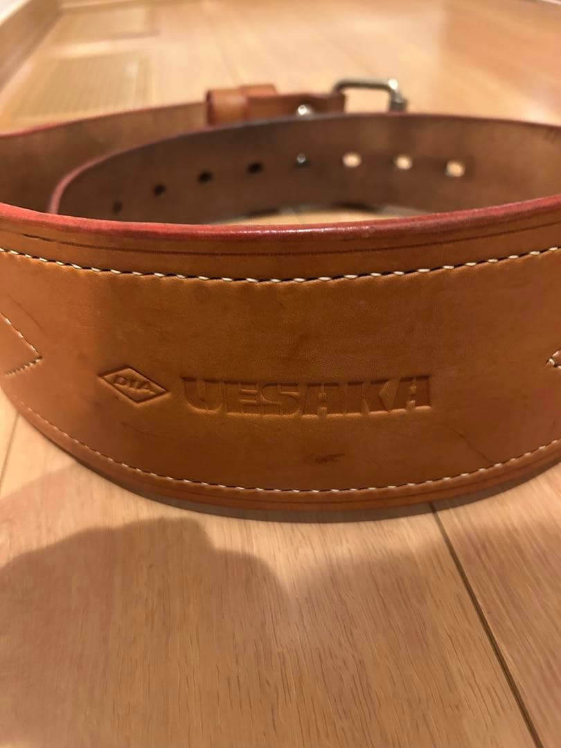 【最終処分価格】ウエサカ ウェイトリフティングベルト ２枚張り Lサイズ