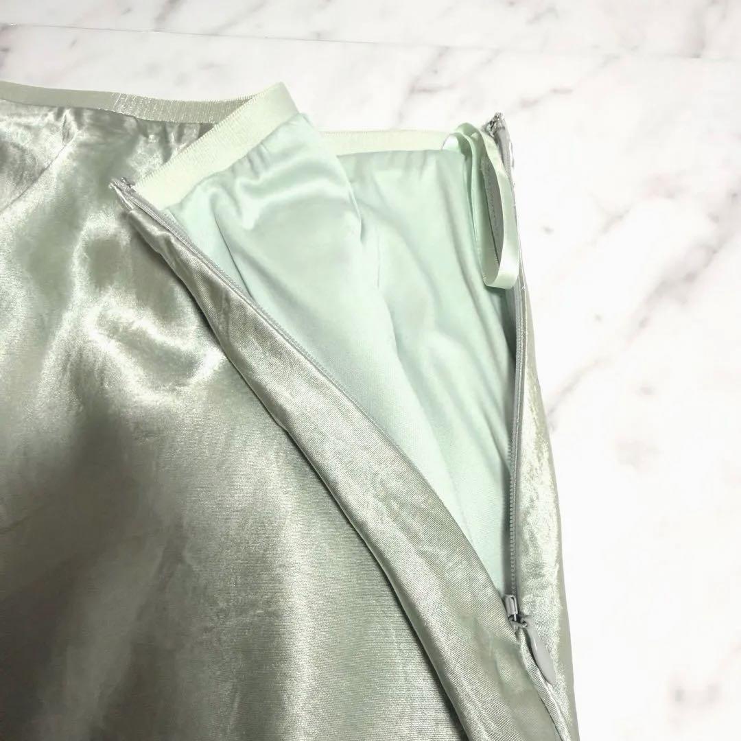 【未使用】2025✨️希少✨アニュアンス アセテート サテン ナロー スカート