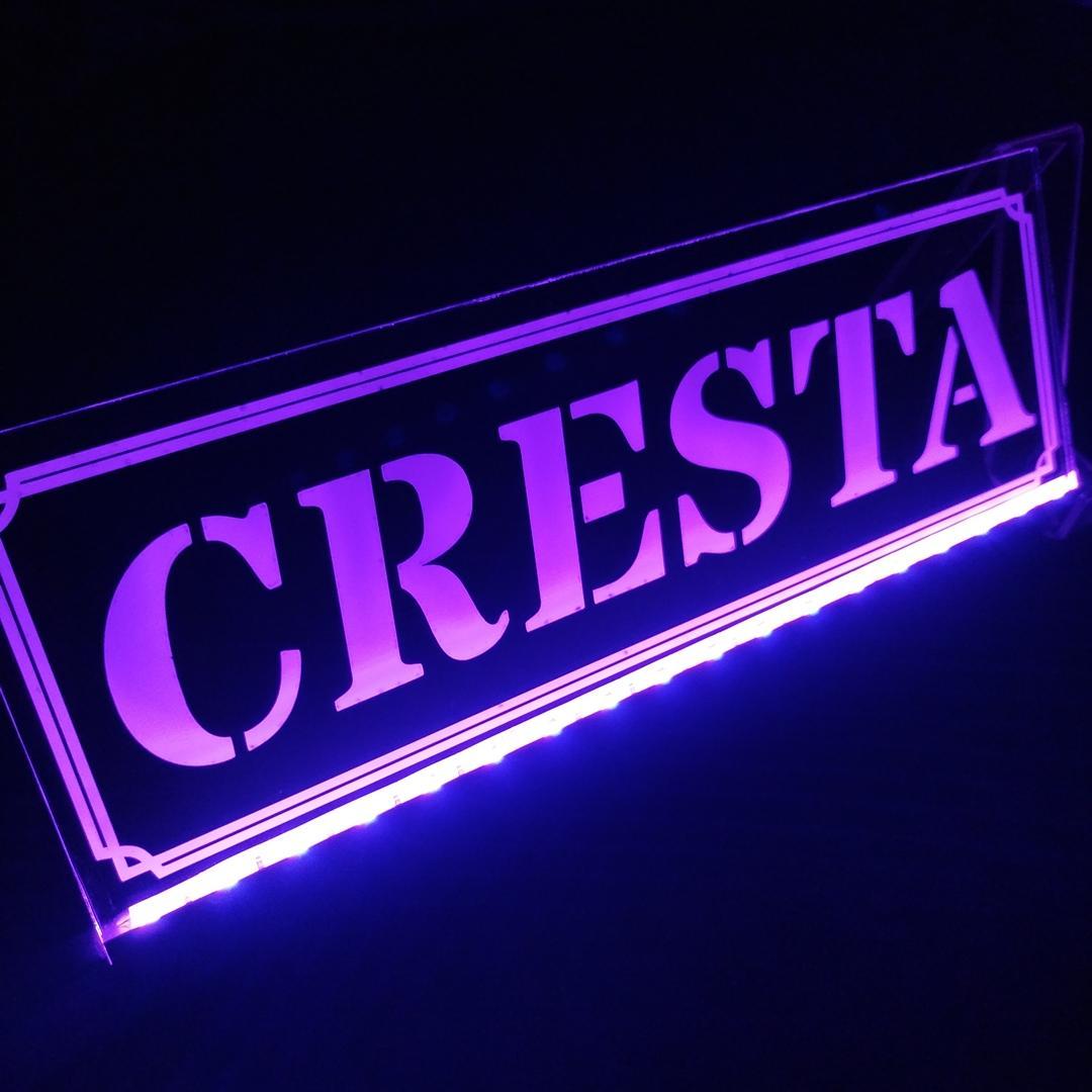 クレスタ① LEDアクリルプレート 内装 JZX100 GX100 JZX81