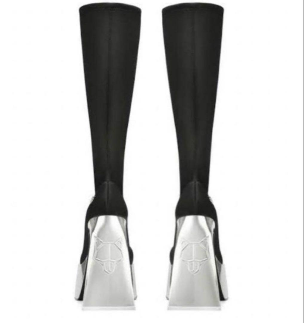 NAKID WOLFE メタリックブーツ