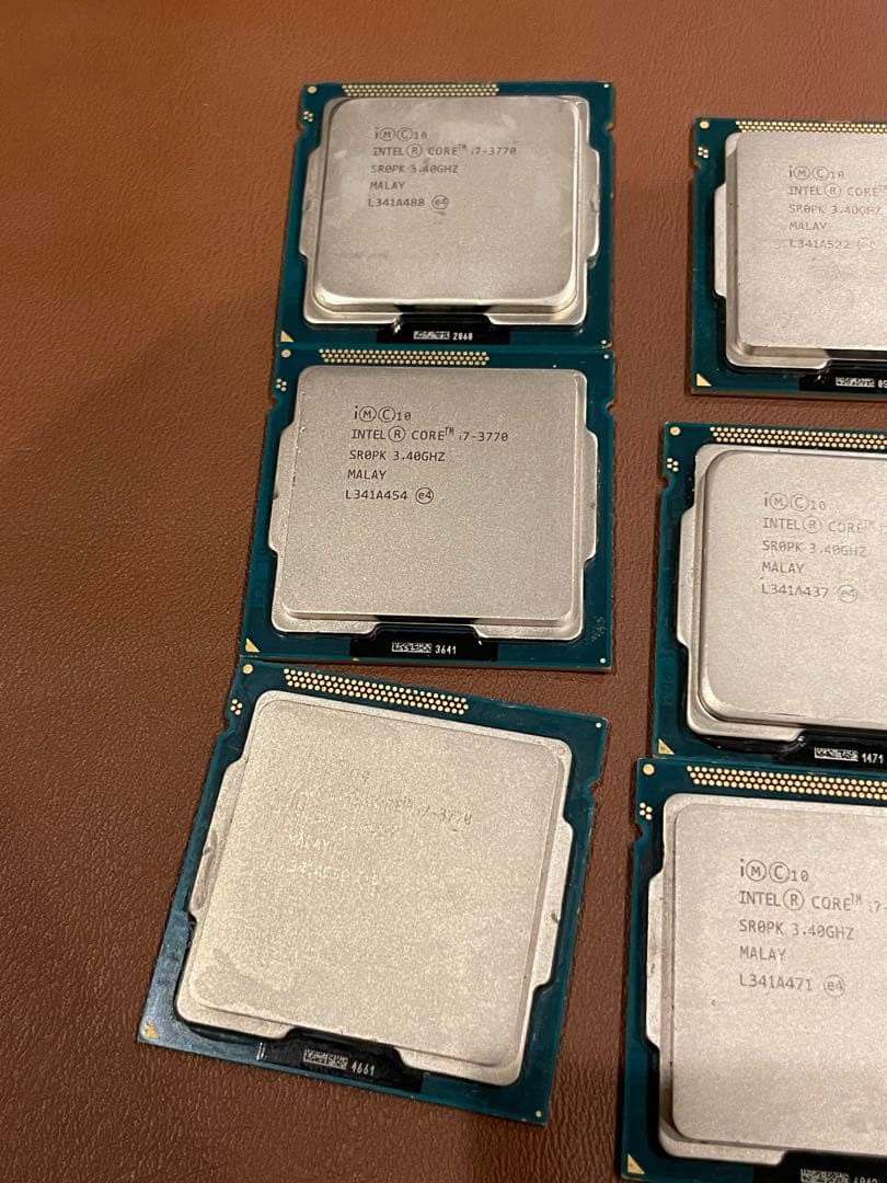 Intel Core i7-3770 CPU 7個セット 動作未確認