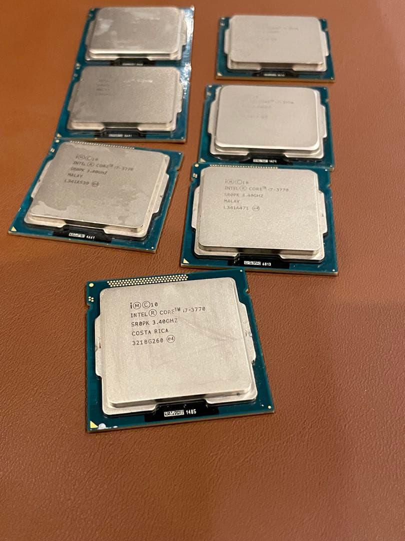Intel Core i7-3770 CPU 7個セット 動作未確認