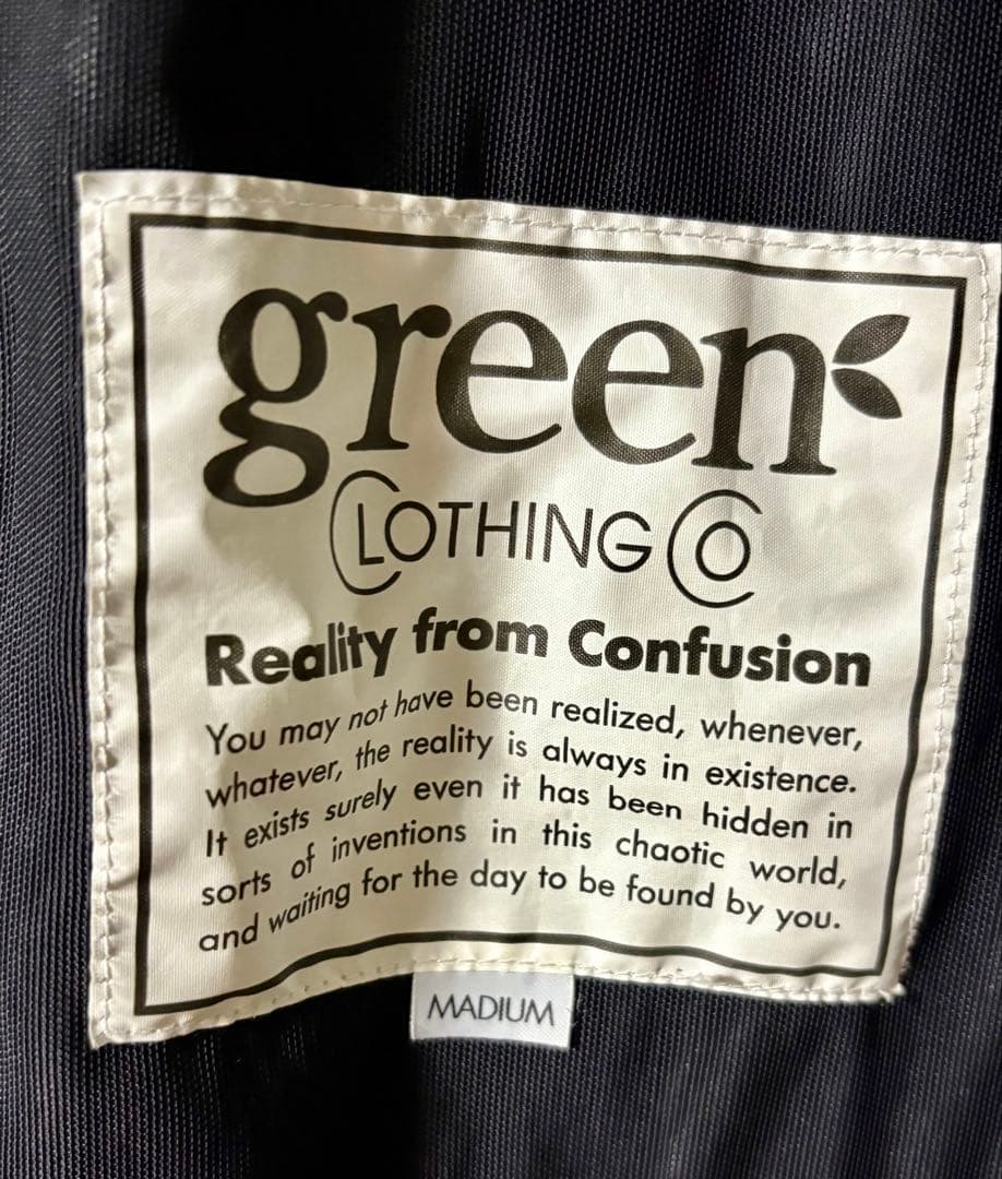 greenclothing グリーンクロージング　ヘビージャケット　サイズM