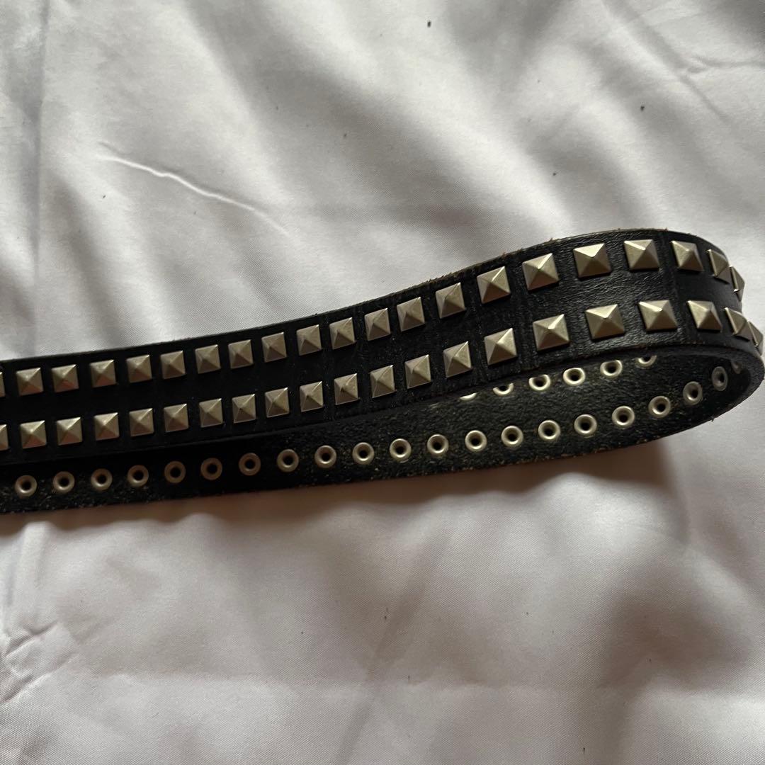 00s y2k スタッズ ベルト 本革 archive vintage