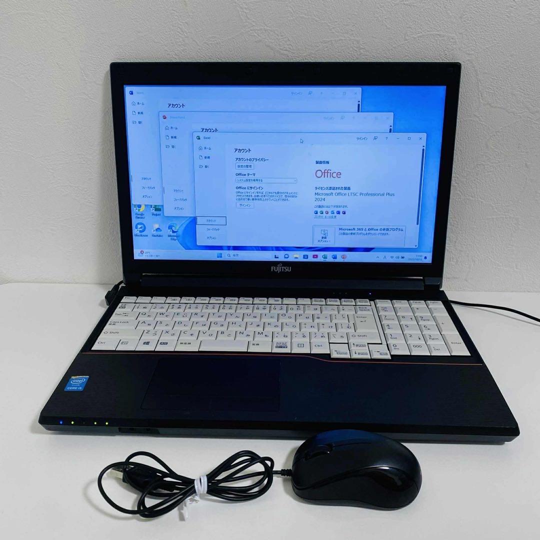 Y850 Fujitsuノートパソコンi5高速SSDサクサク動くWindow11