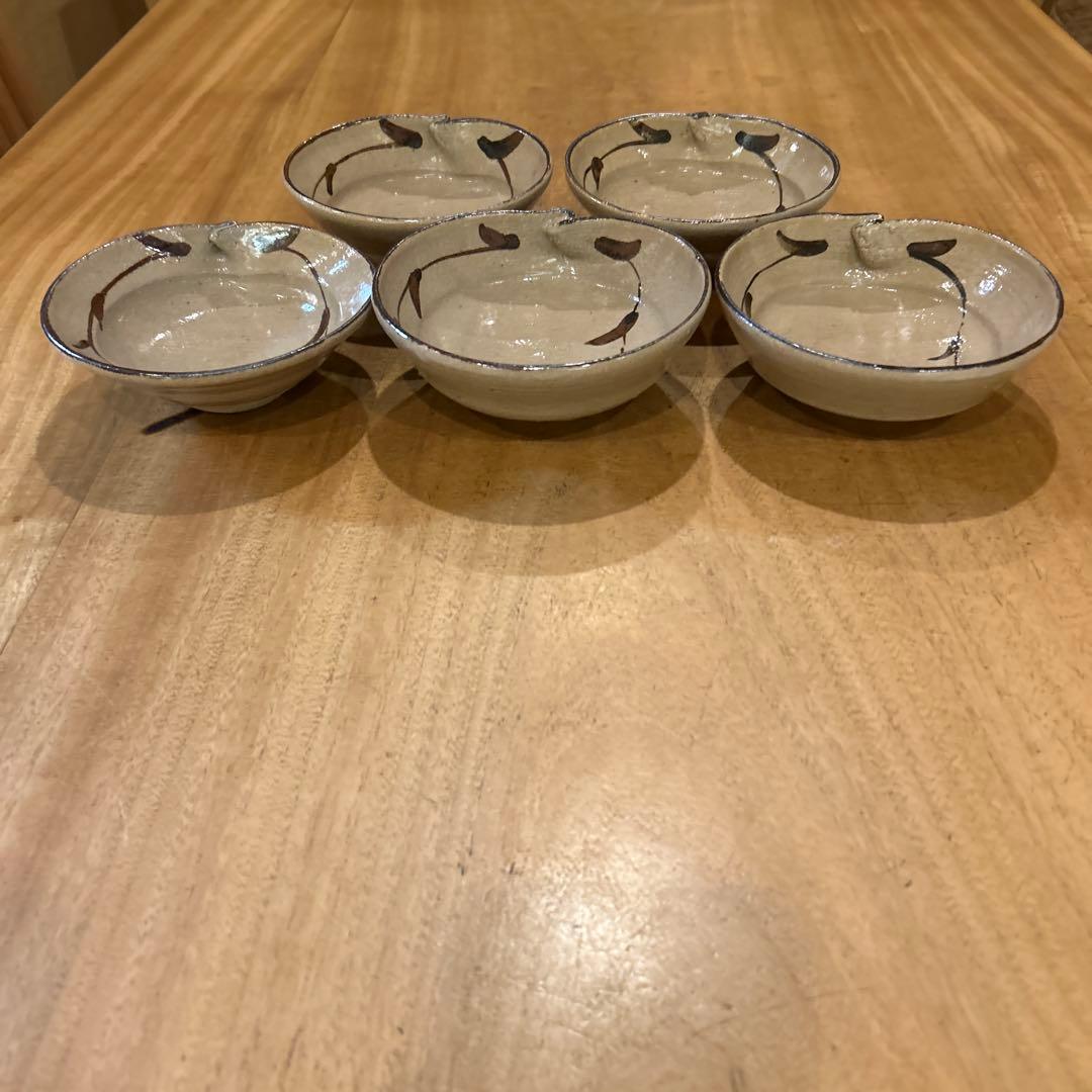 唐津焼　中里太郎衛門　絵唐津鉢　五個