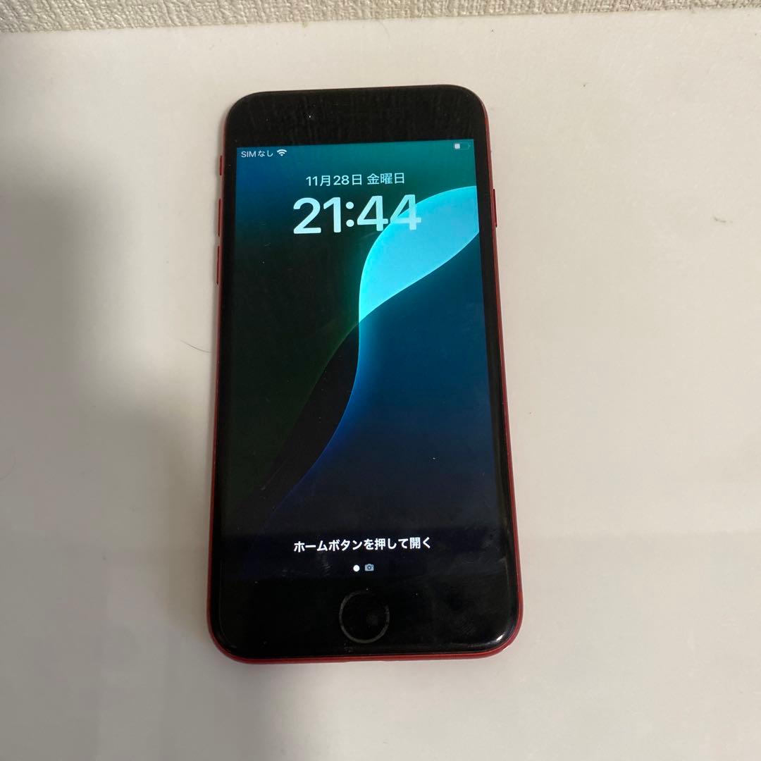 iPhone SE 2 64GB red SIMフリー 美品 バッテリー100%