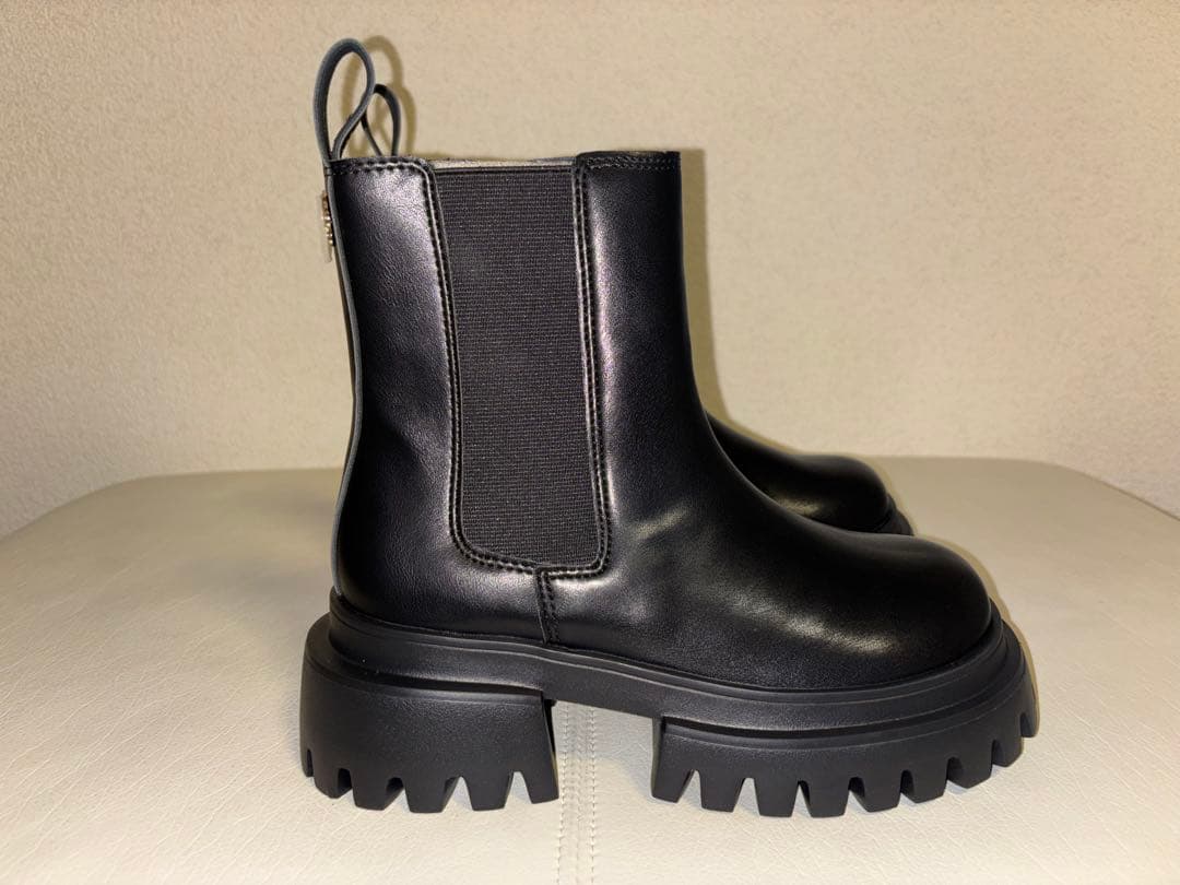 MARY QUANT メタルデイジーサイドゴア ブーツ（ブラック） Mサイズ